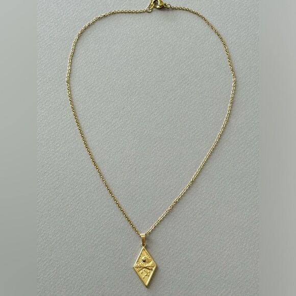 boho sun necklace A732 - Picture 4 of 7